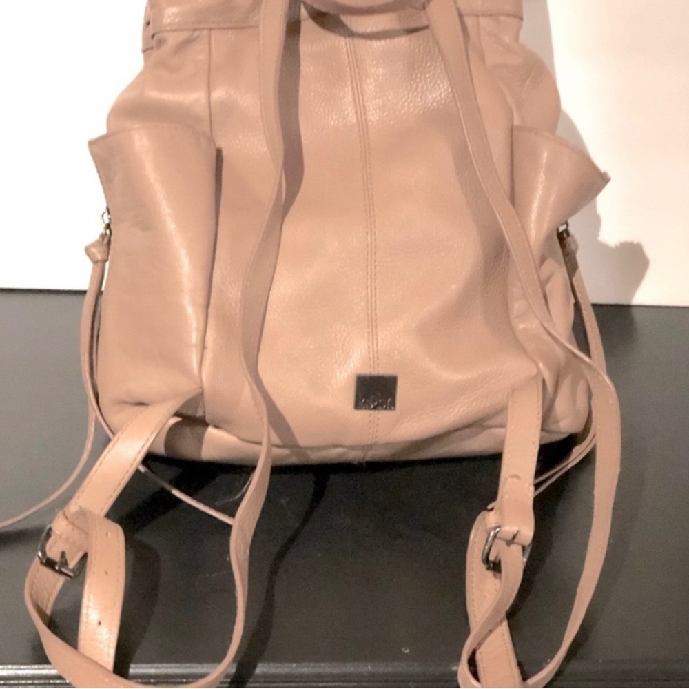 KOOBA Tan Leather Backpack - Picture 5 of 7